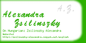 alexandra zsilinszky business card